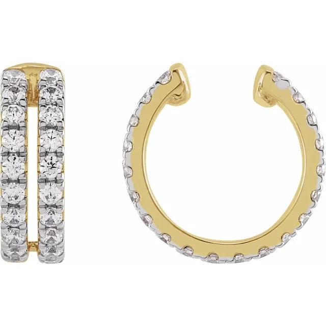 Double Diamond Ear Cuff