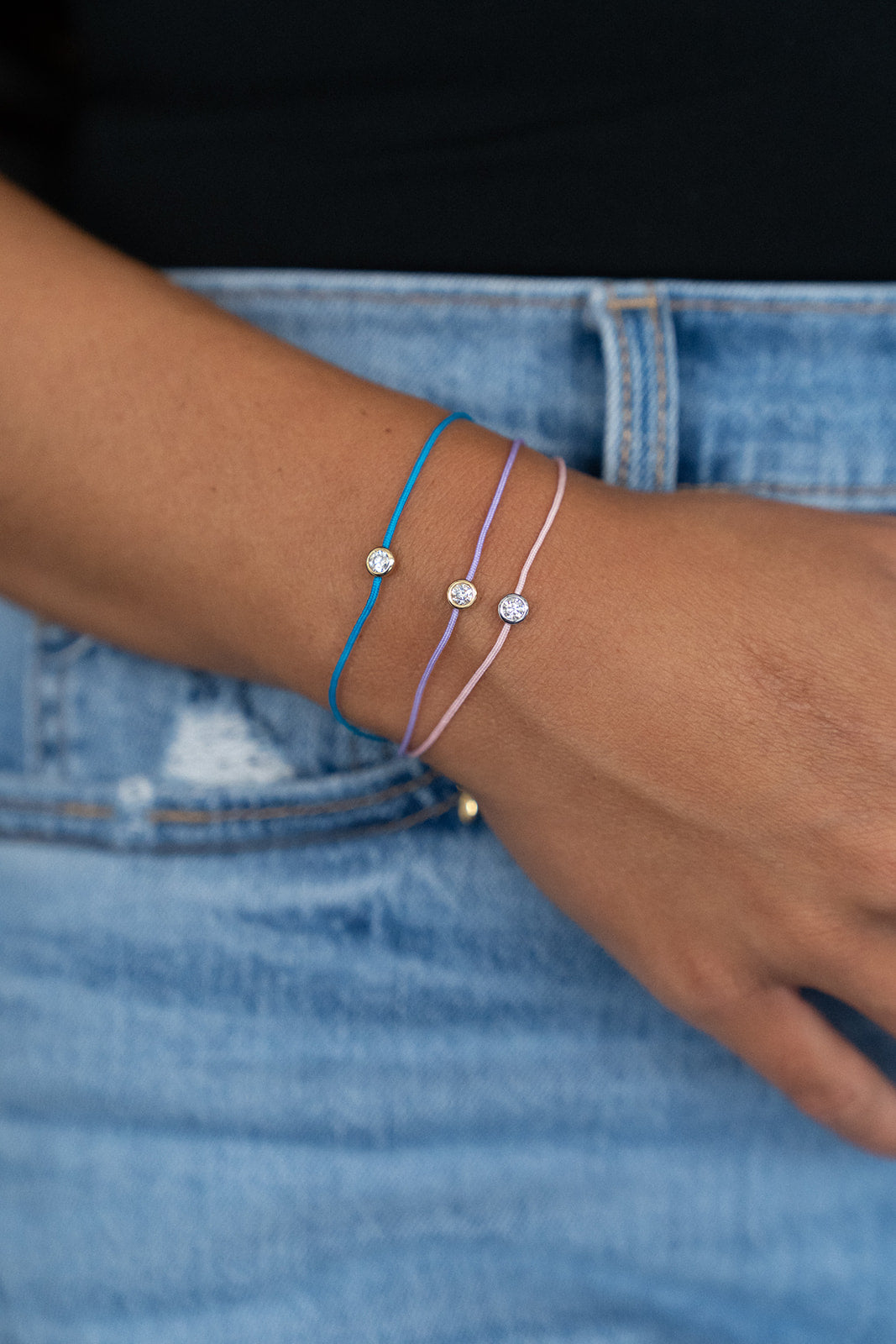 Silk Cord Diamond Bracelet