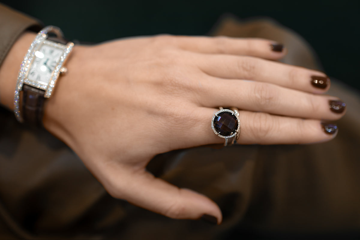 Signature - Smokey Quartz and Diamond Ring