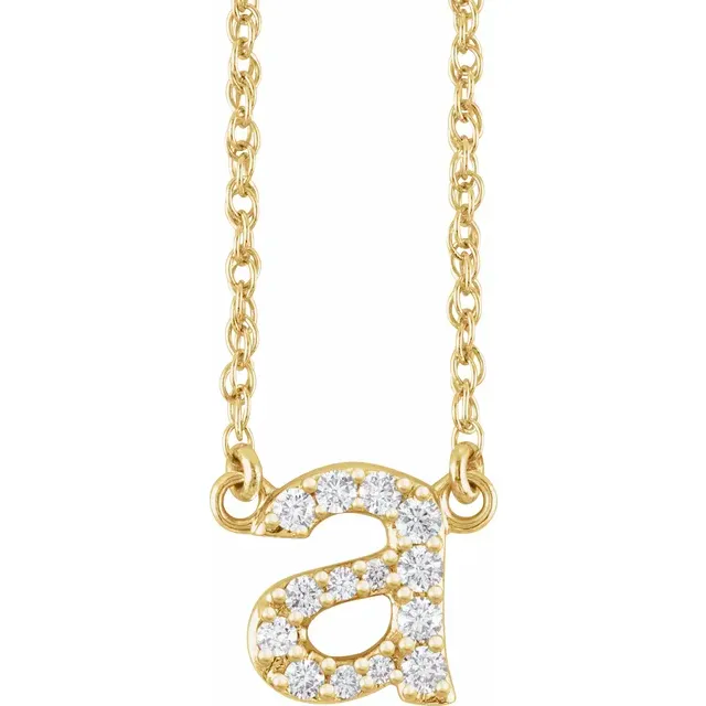 Diamond Initial Necklace
