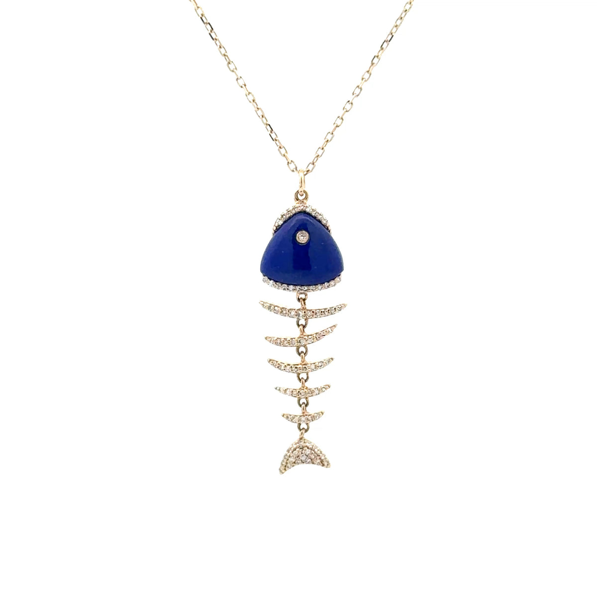Lapis Lazuli Pesce Necklace