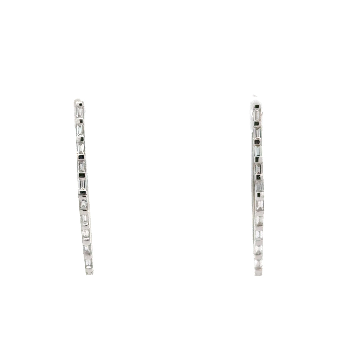 Geometric Diamond Drop Earrings