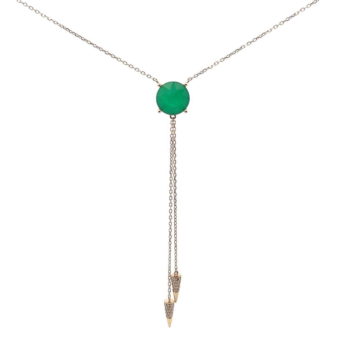 Signature - Emerald and Diamond Double-Lariat Necklace