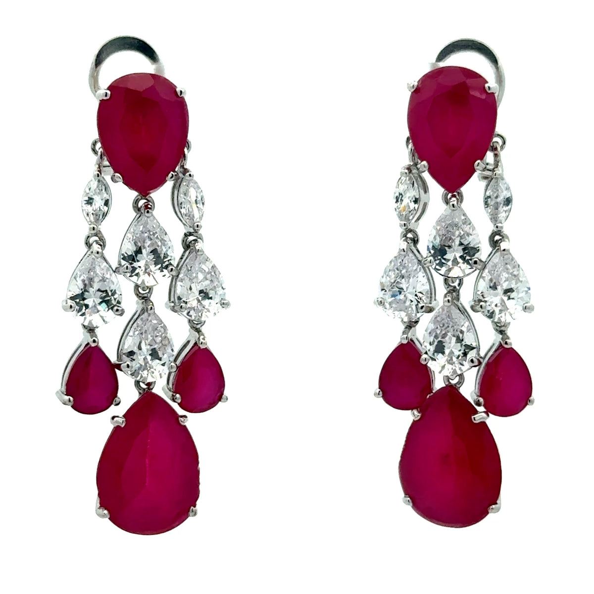 Ruby Chandelier Earrings