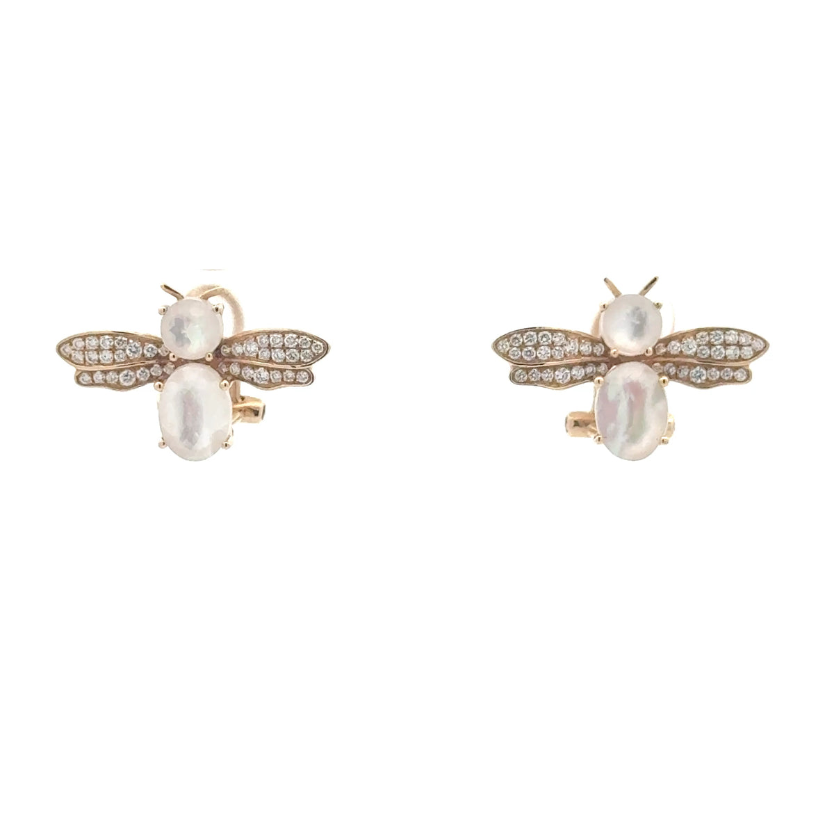Mother of Pearl Bee Earrings