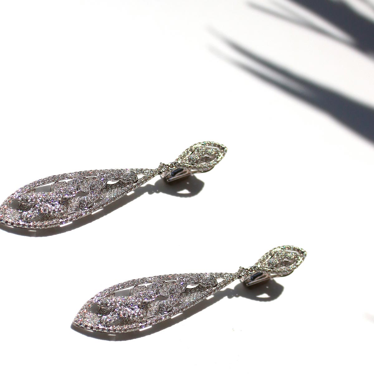 Avera Long Diamond Earrings