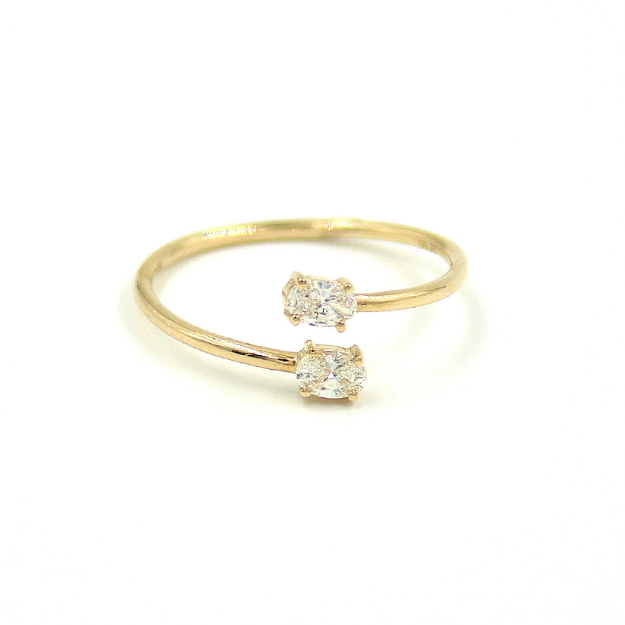 Flexible Double Diamond Ring