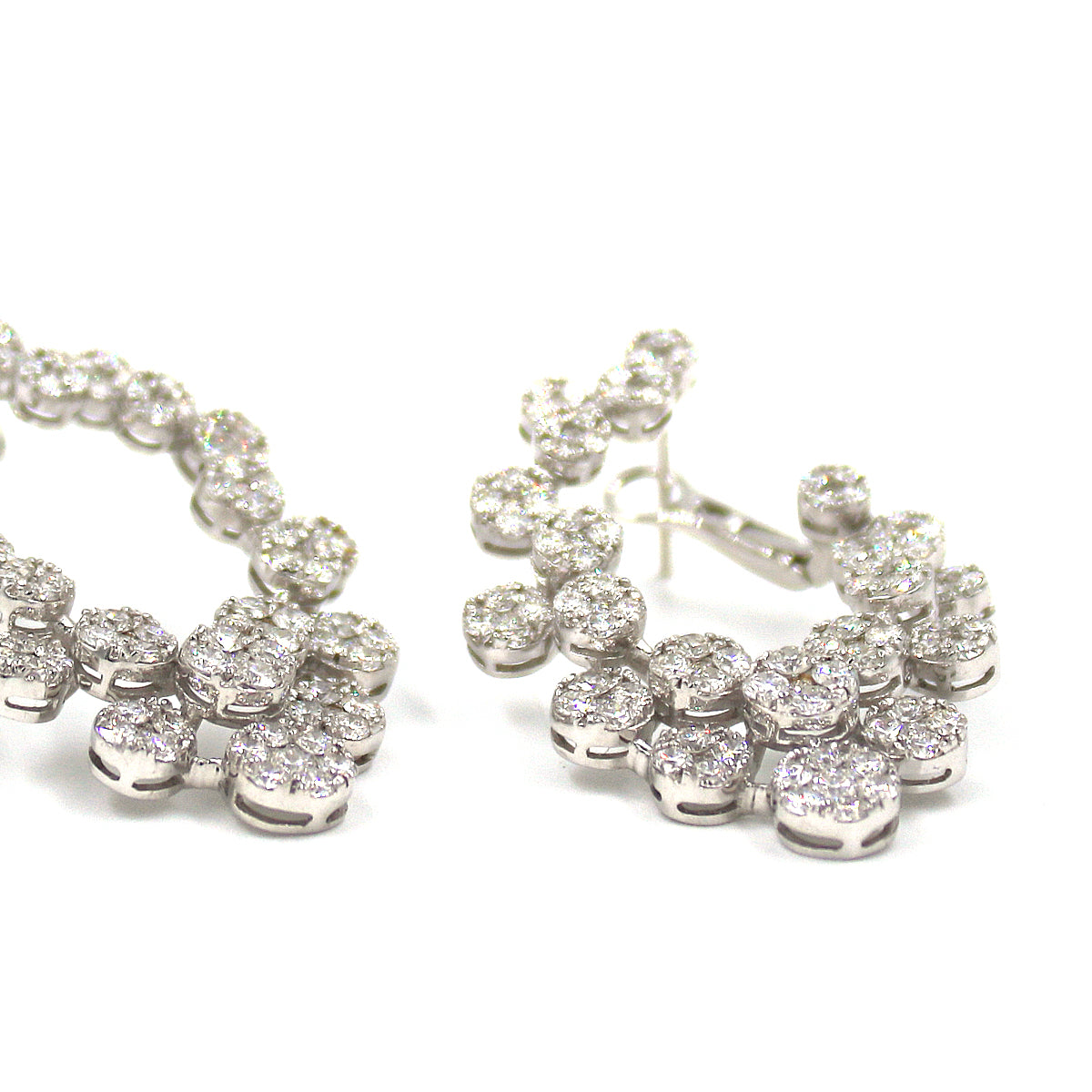 Diamond Cluster Earrings
