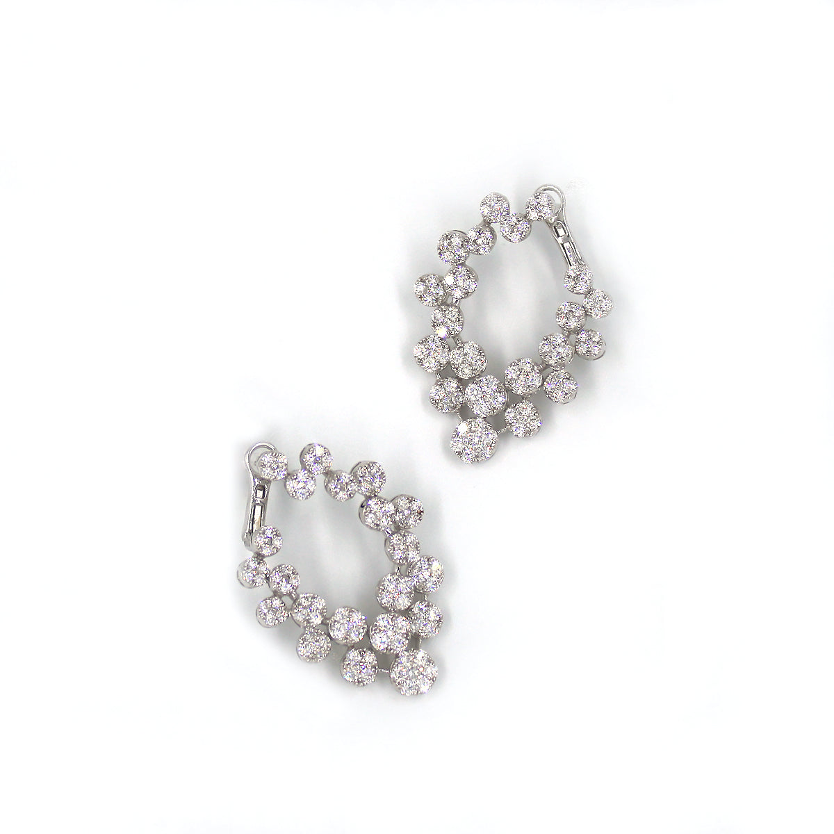 Diamond Cluster Earrings