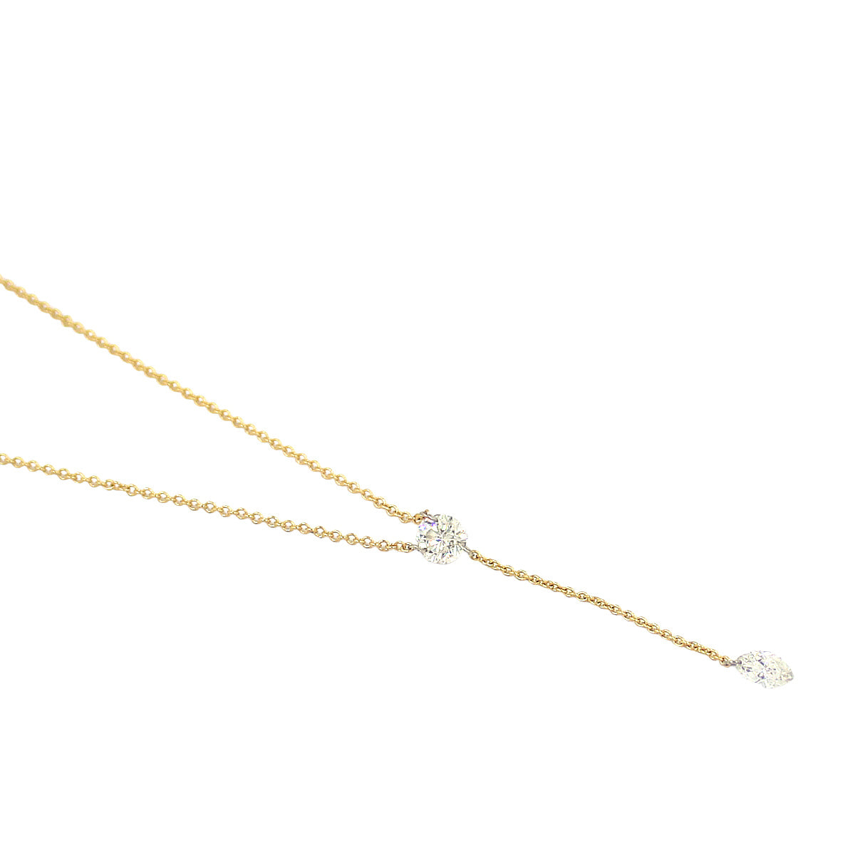 Laza Diamond Lariat Necklace