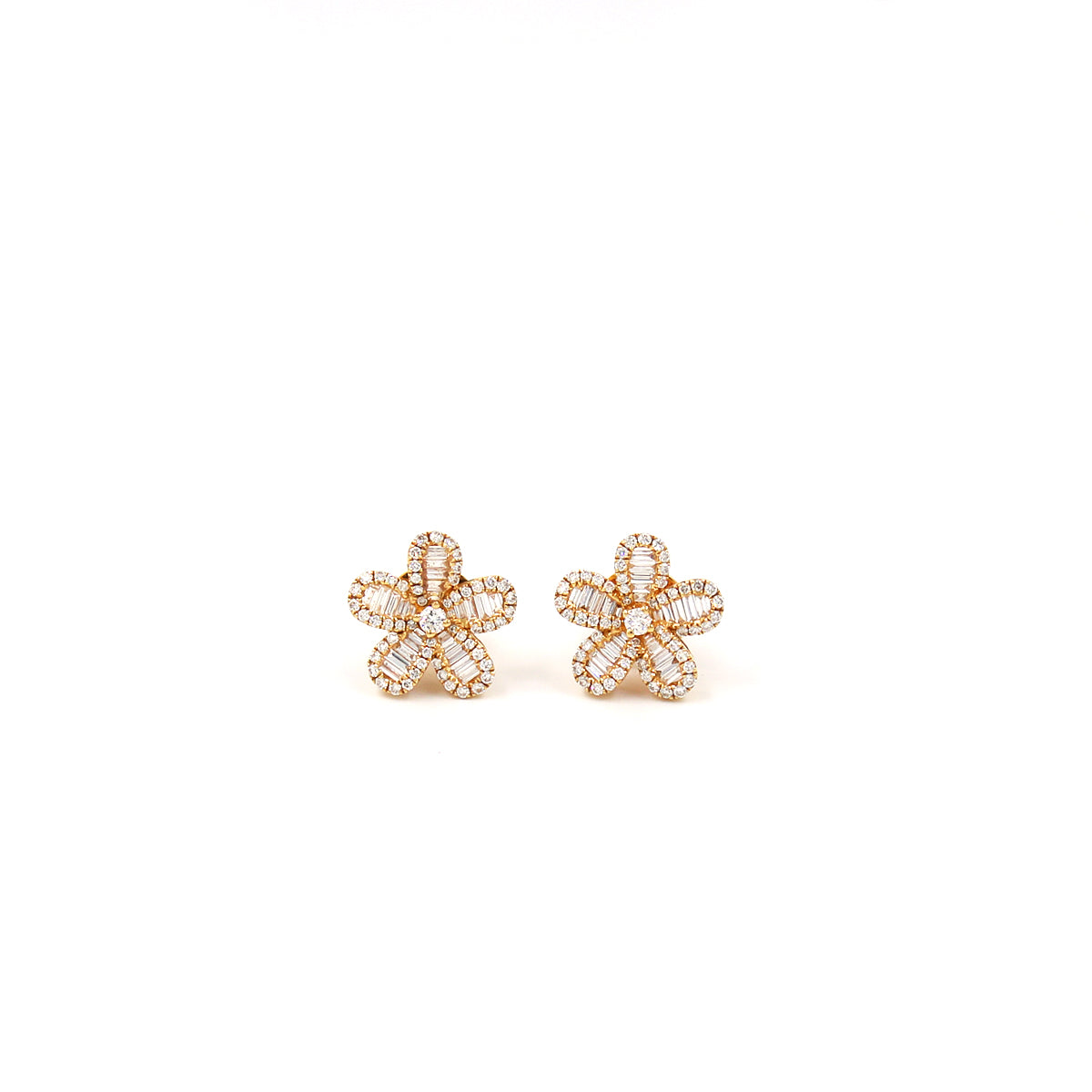 Fiore Diamond Flower Earrings