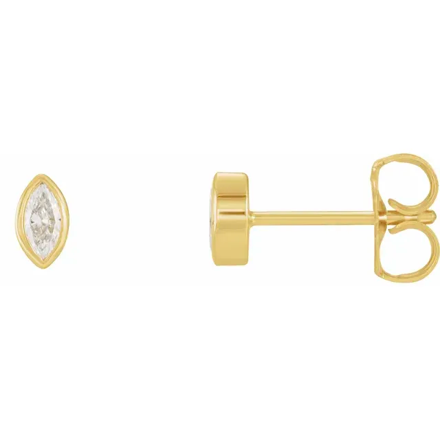 Marchesa Solitaire Diamond Earrings