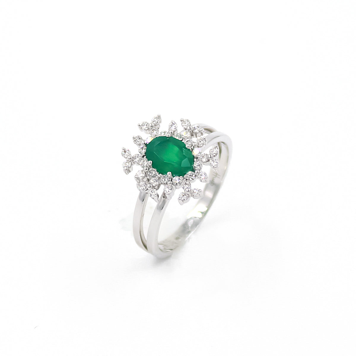 Neve Emerald and Diamond Ring