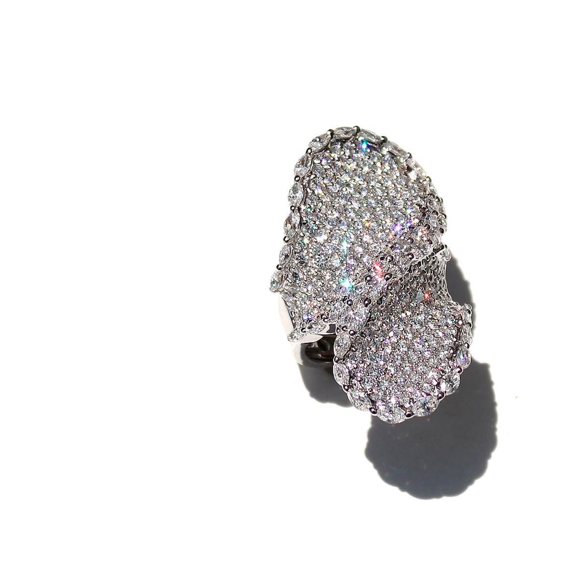 Onda White Diamond Ring