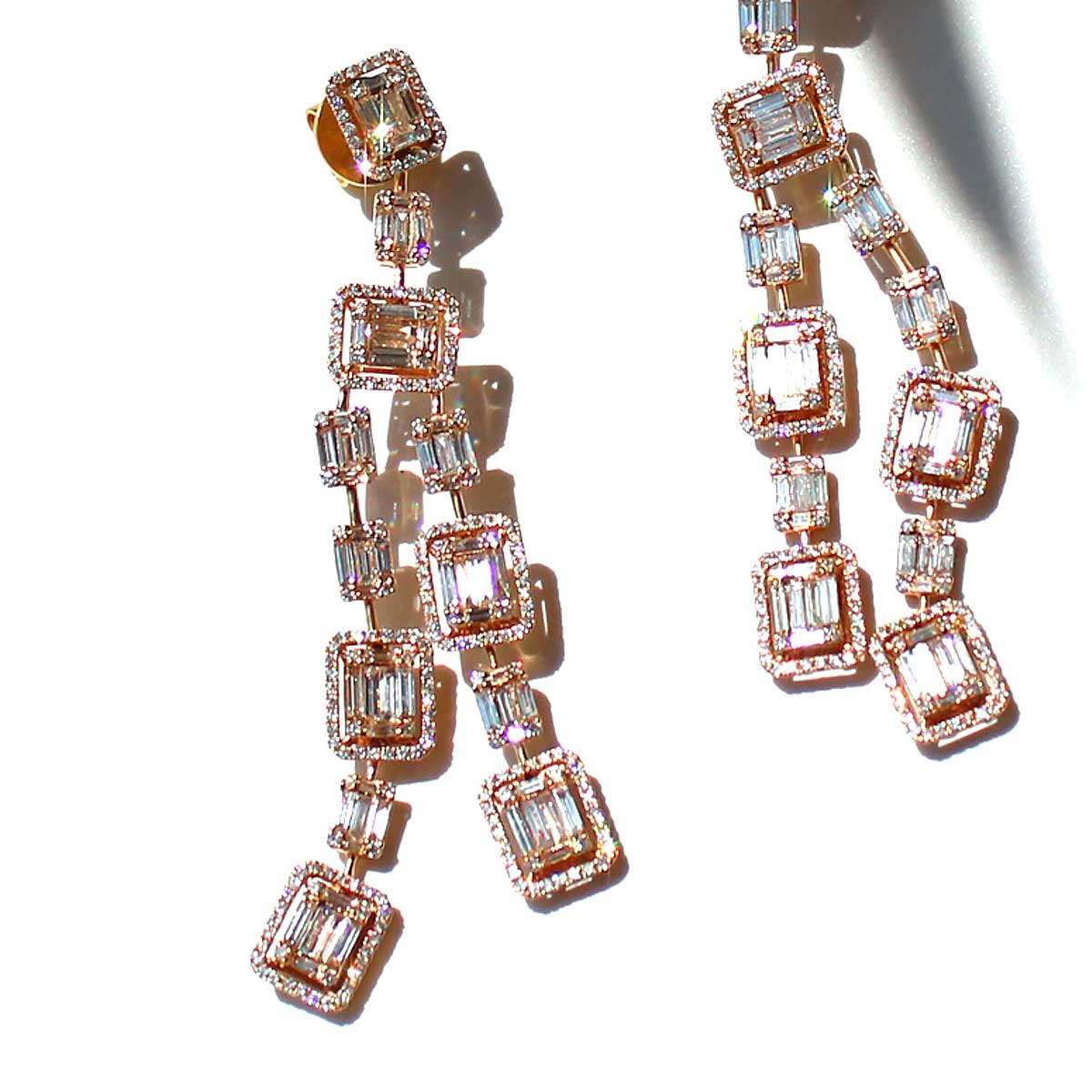 Pendera Long Diamond Earrings