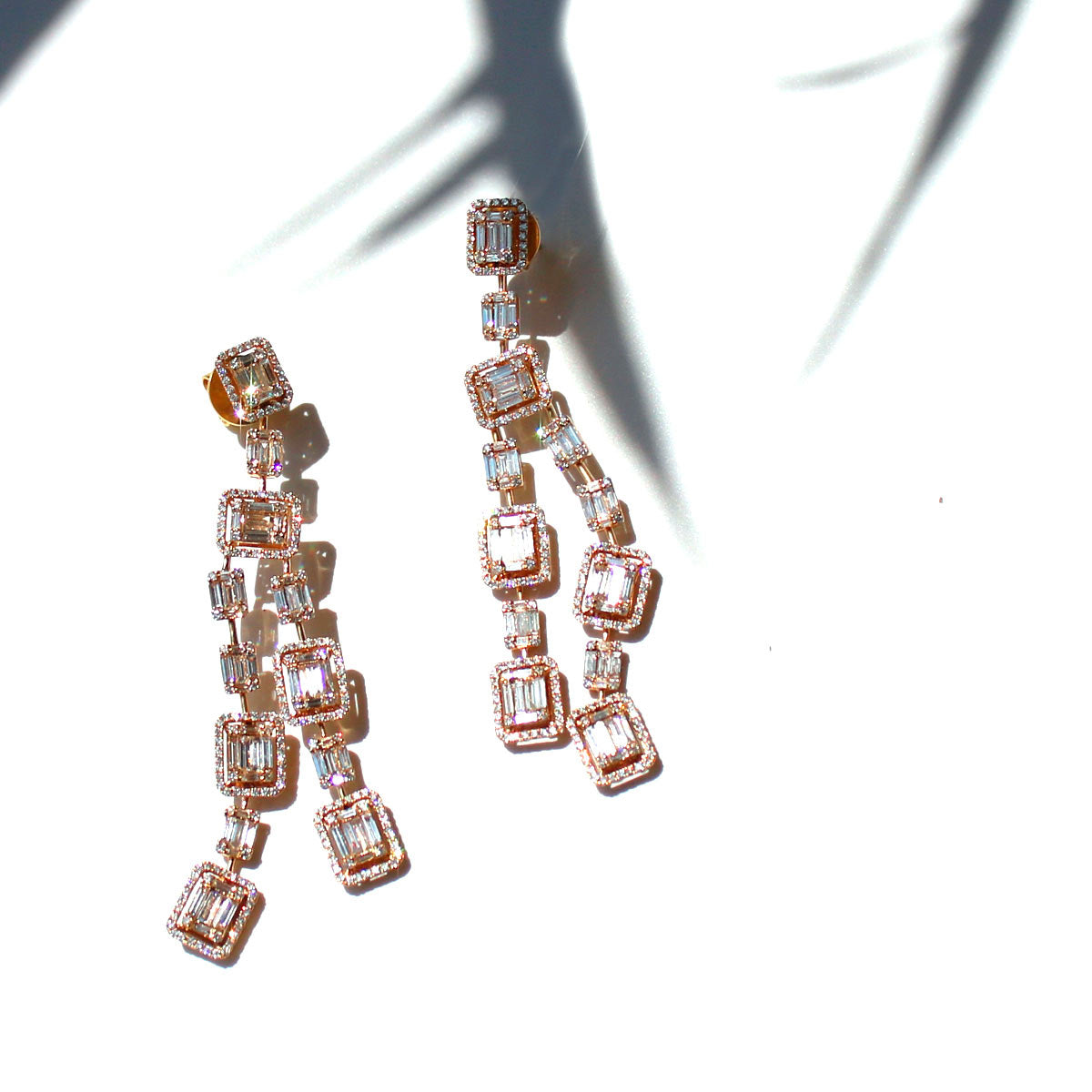 Pendera Long Diamond Earrings