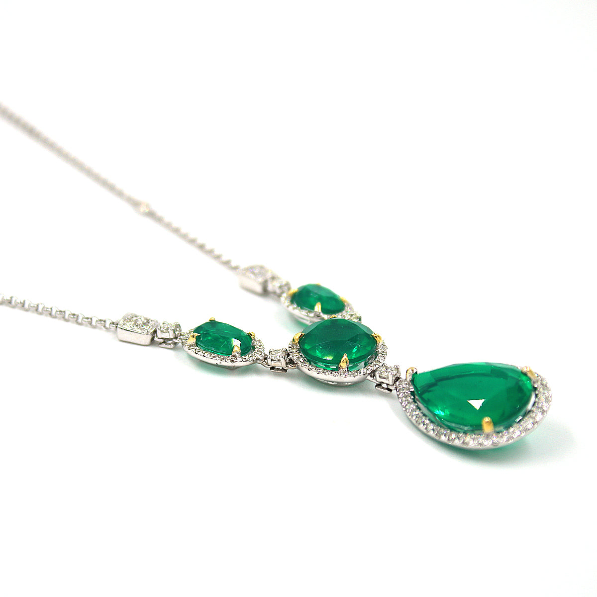 Russian Quartz and Diamond Necklace