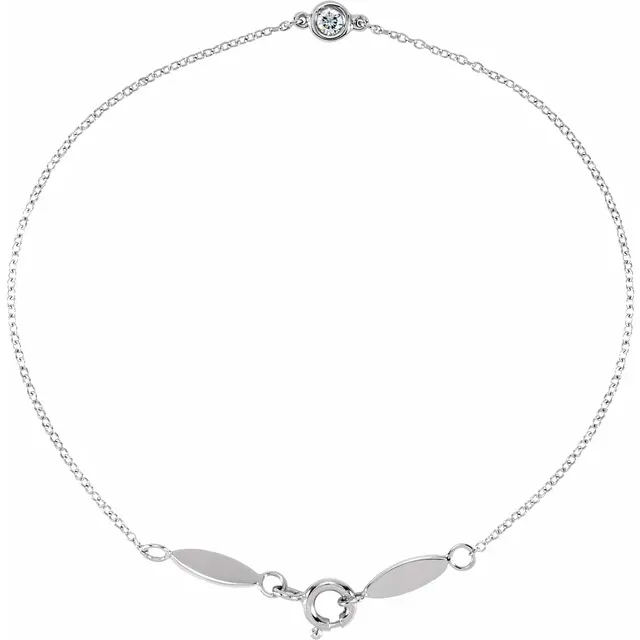 Single Bezel Diamond Bracelet