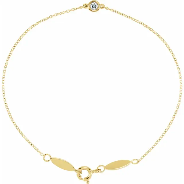 Single Bezel Diamond Bracelet