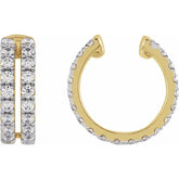 Double Diamond Ear Cuff