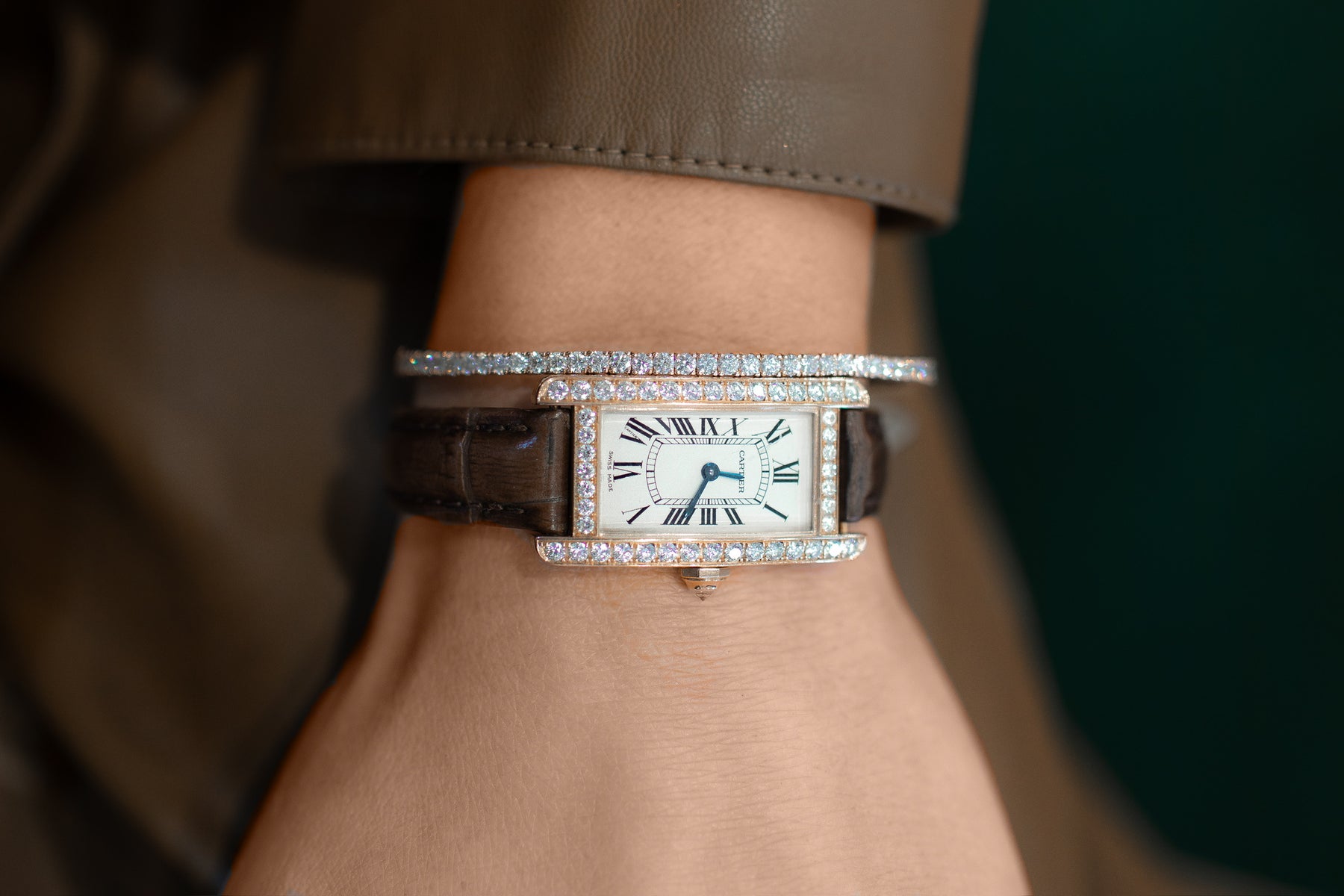 Flexible Diamond Tennis Bangle