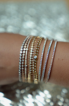 Flexible Diamond Tennis Bangle