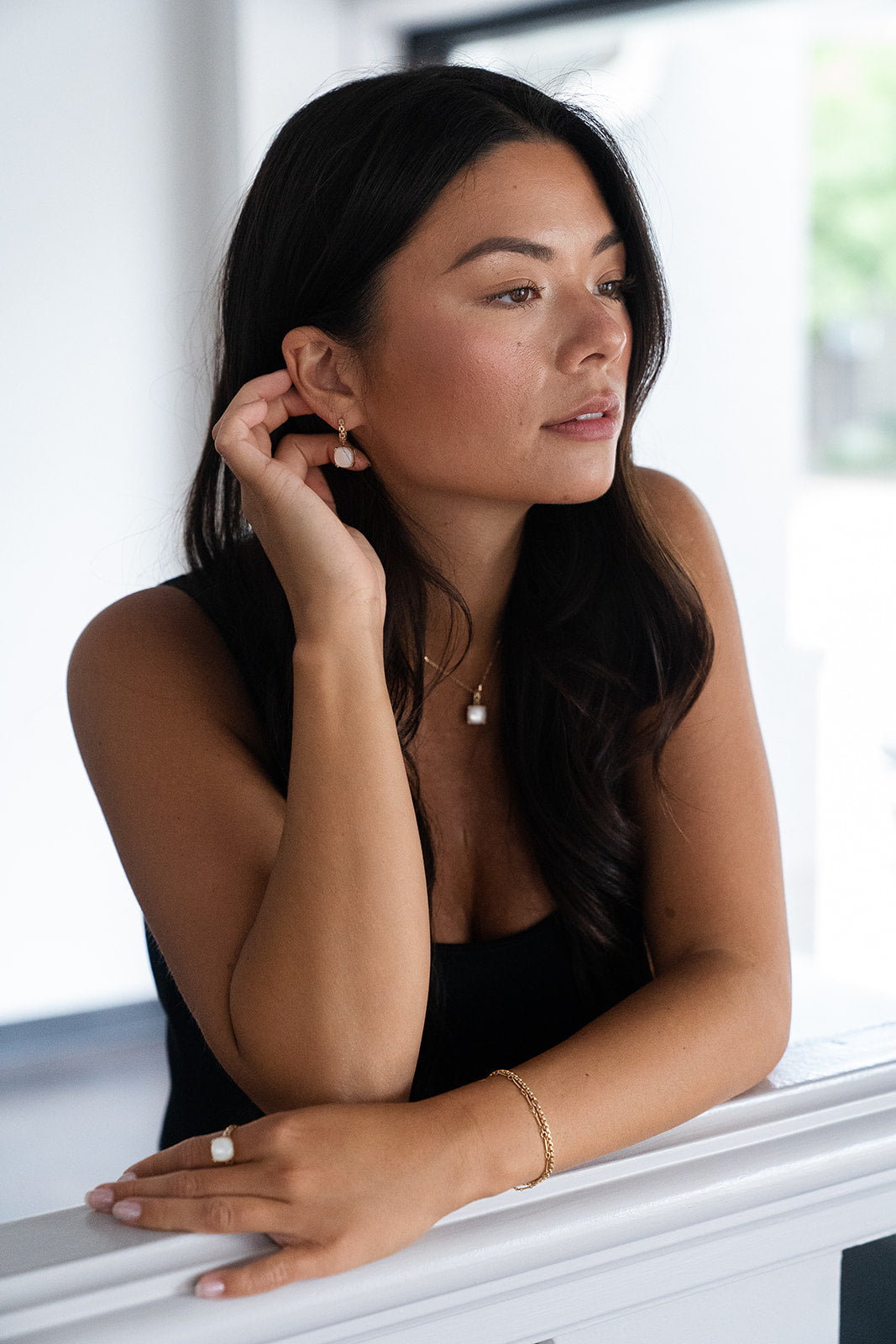 Mother of Pearl Drop Earrings