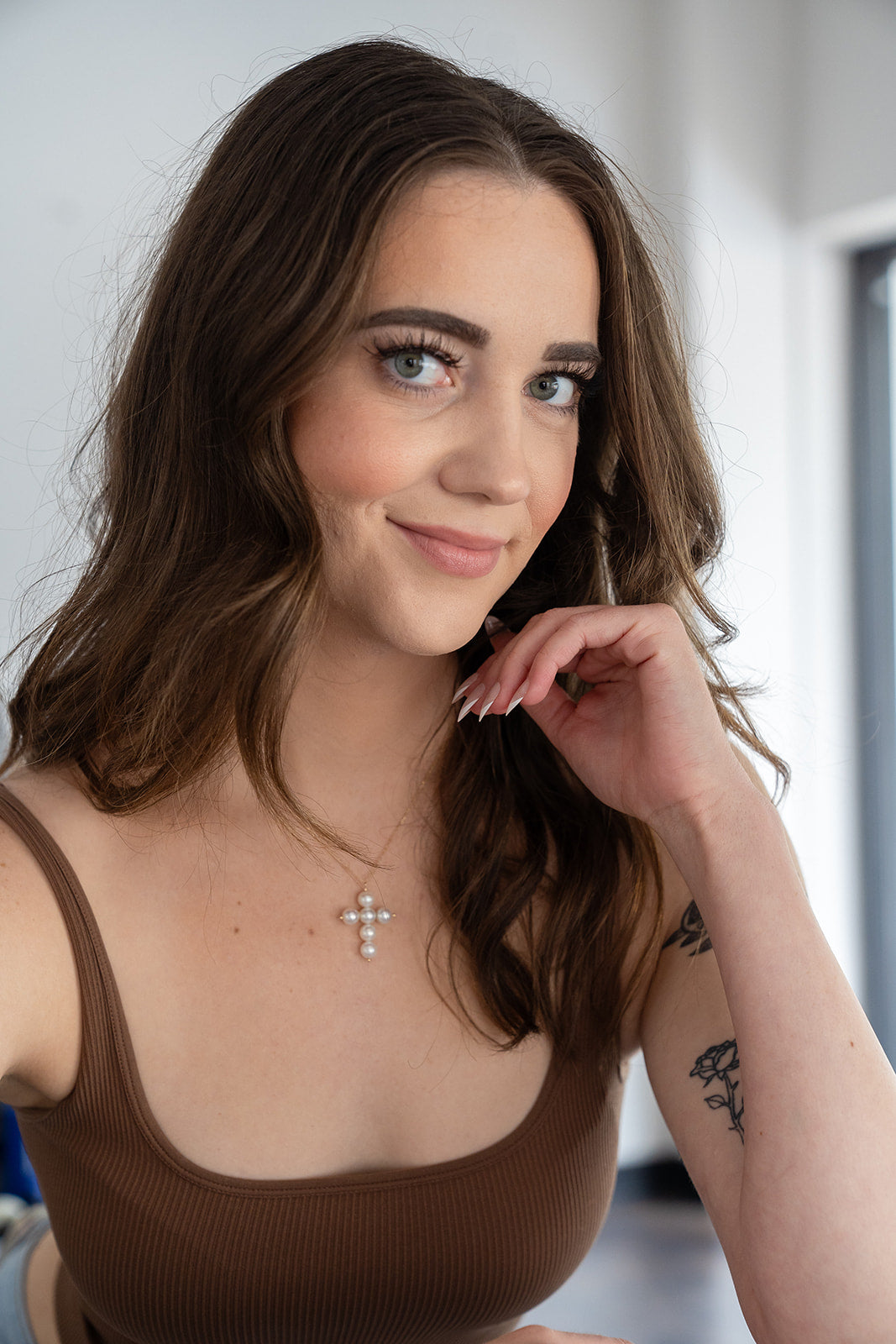 Pearl Cross Necklace