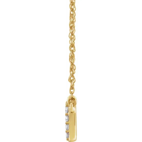 Diamond Initial Necklace