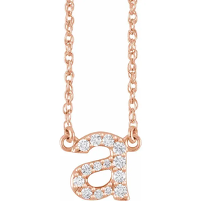 Diamond Initial Necklace