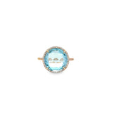 Signature - Blue Topaz and Diamond Ring
