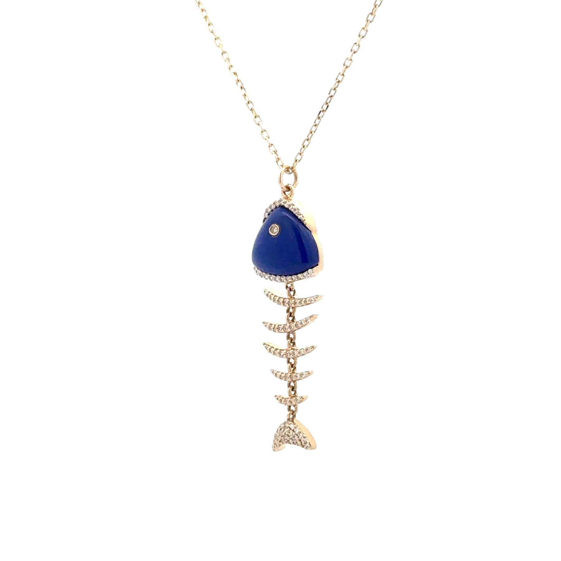 Lapis Lazuli Pesce Necklace