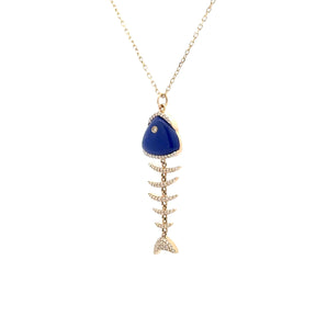 Lapis Lazuli Pesce Necklace