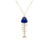 Lapis Lazuli Pesce Necklace
