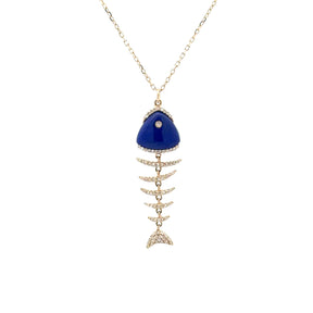 Lapis Lazuli Pesce Necklace