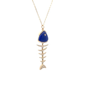 Lapis Lazuli Pesce Necklace