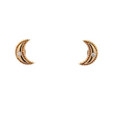 Mini Moon Diamond Earrings