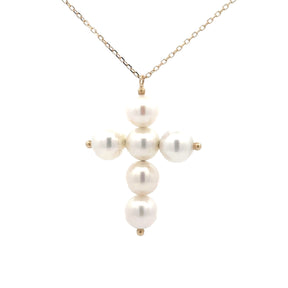 Pearl Cross Necklace