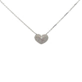 Pave Diamond Heart Necklace
