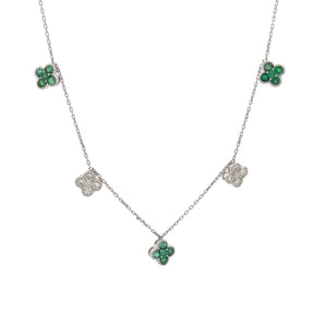 Emerald and Diamond Lucky Necklace