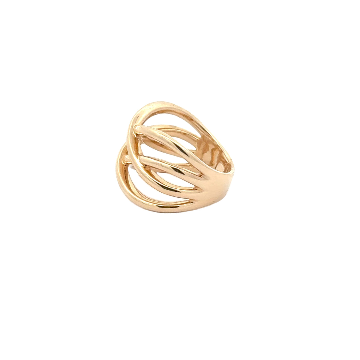 Gold Criss-Cross Ring