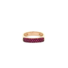 Ruby Geometric Ring