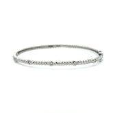 Alba Bangle in White Gold