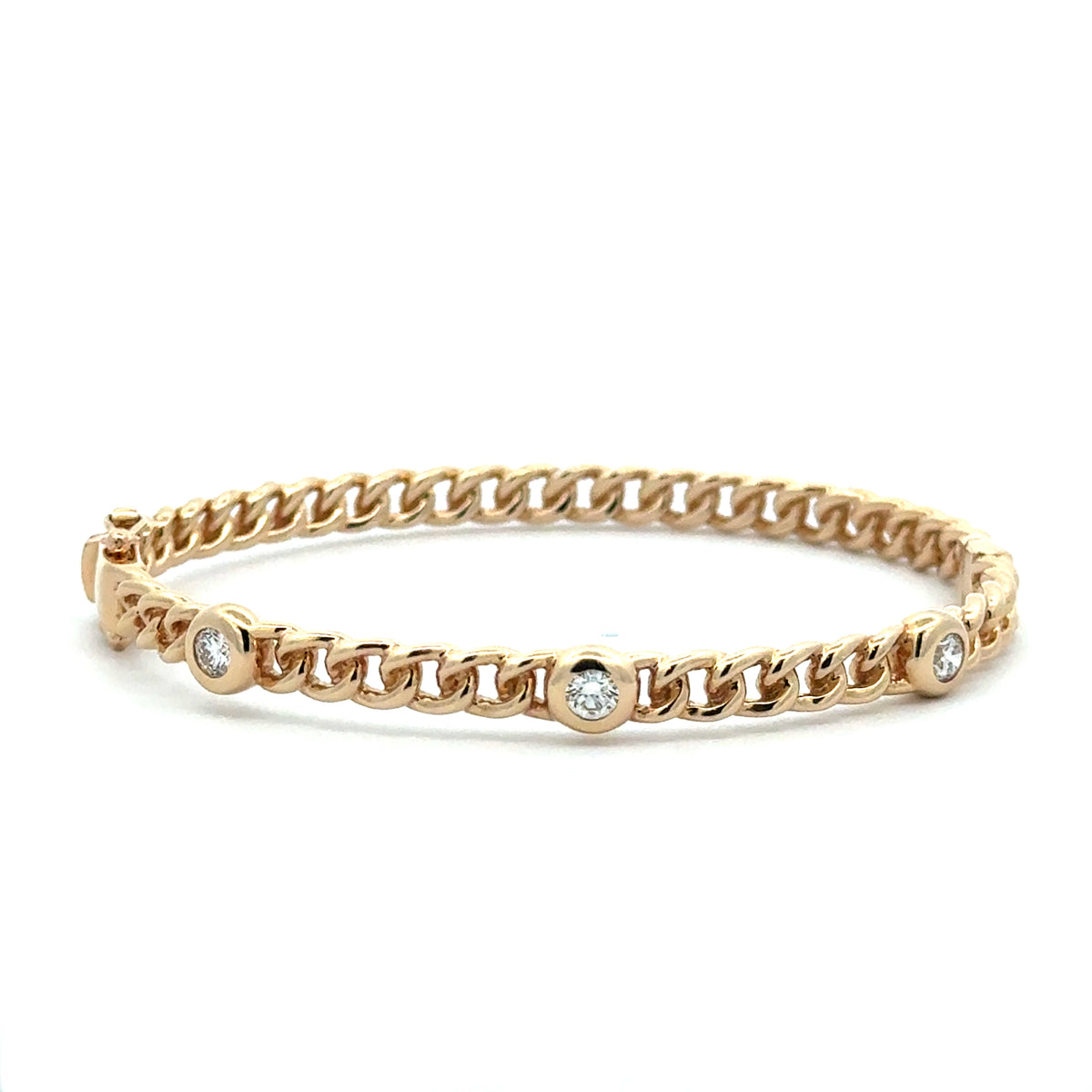 Diamond Cuban Bangle
