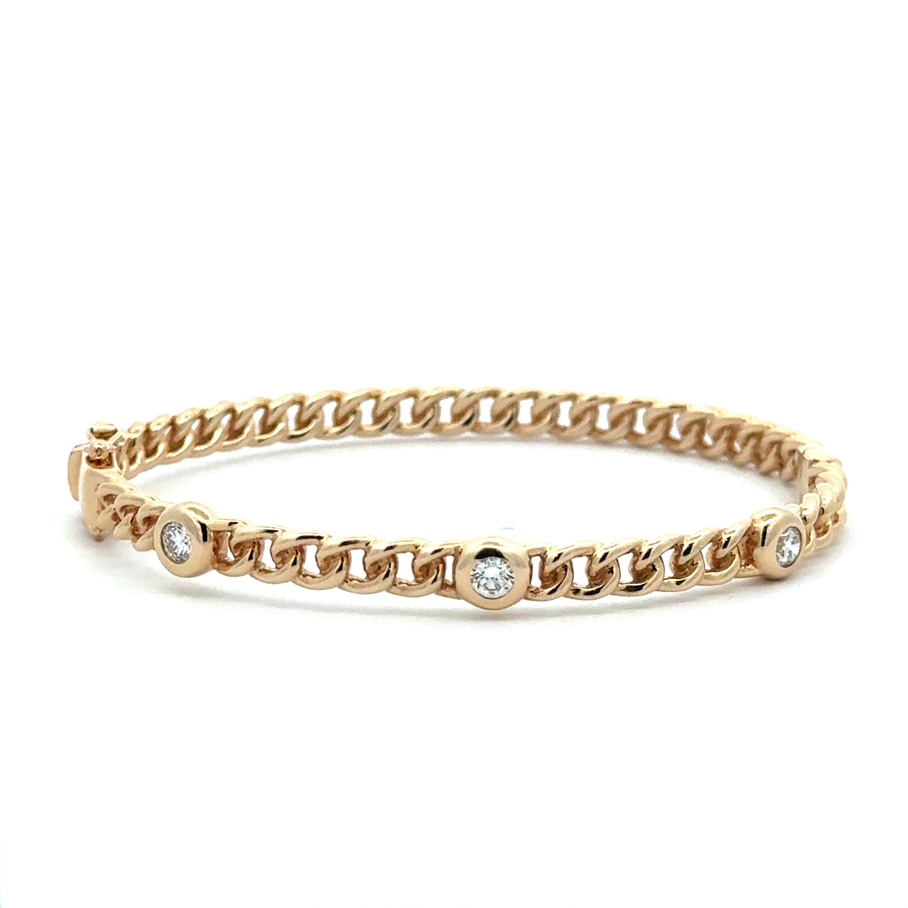 Diamond Cuban Bangle