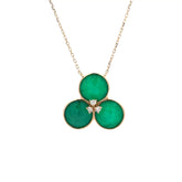 Emerald Trio Bloom Necklace