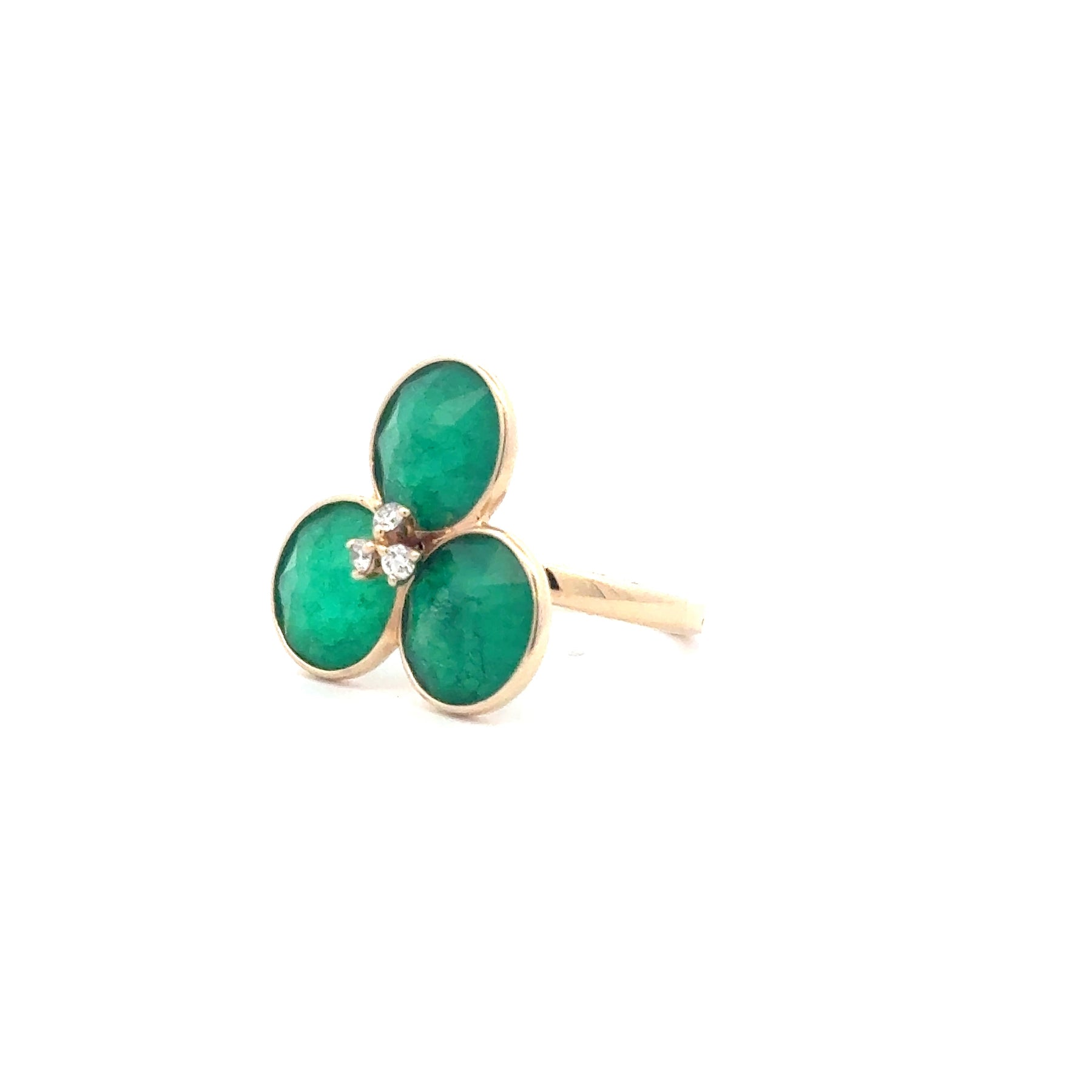 Emerald Trio Bloom Ring