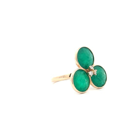 Emerald Trio Bloom Ring