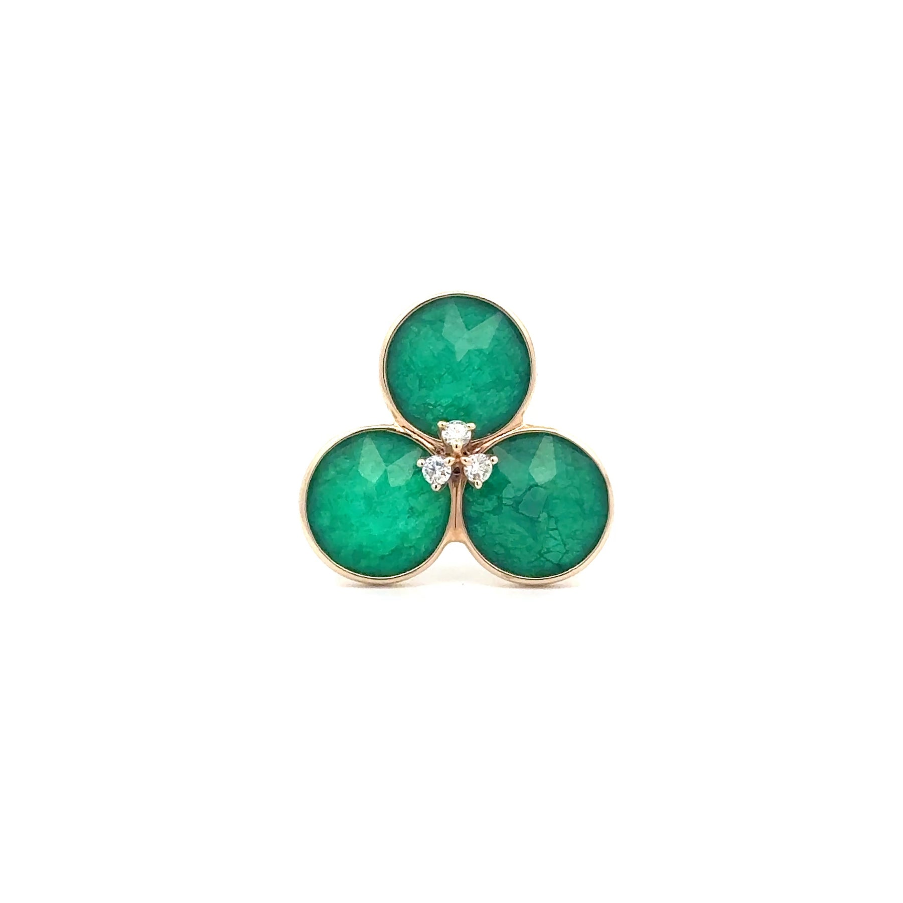 Emerald Trio Bloom Ring