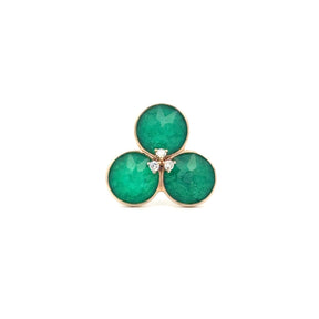 Emerald Trio Bloom Ring